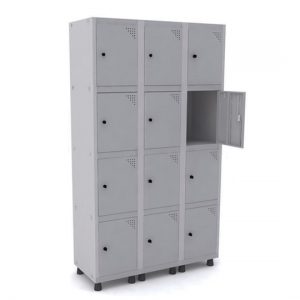 Roupeiro Aço Pandin 12 Portas Pequenas, Mod: GRP 503/12 DI