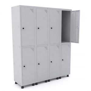 Roupeiro Aço Pandin 08 Portas Grandes, Mod: GRP 504/8 DI