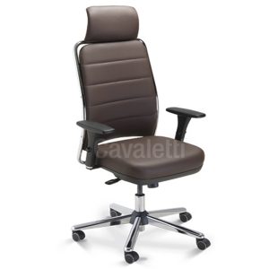 Cadeira Presidente Estofada com Syncron, Cod: Cavaletti 04