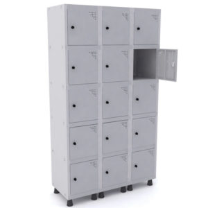 Roupeiro Aço Pandin 15 Portas Pequenas, Mod: GRP 503/15 DI