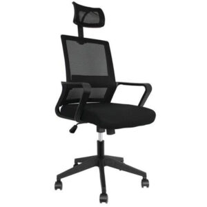 Cadeira Presidente Tela/Estofada, Mod: Office Premium
